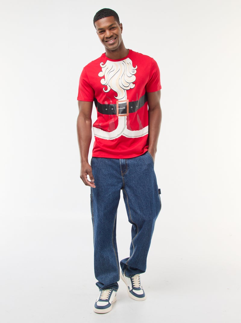 Tee-shirt de Noël fantaisie Rouge - Kiabi