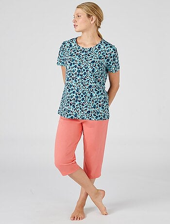 Tee-shirt de pyjama en pur coton peigné - Damart