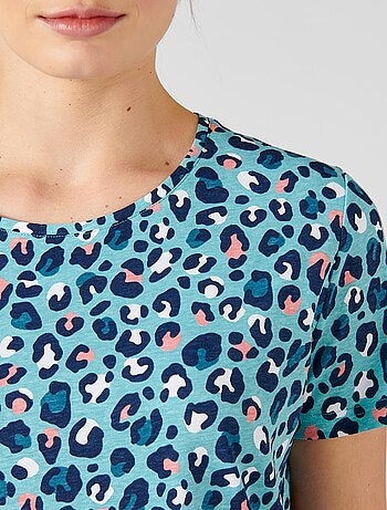 Tee-shirt de pyjama en pur coton peigné - Damart