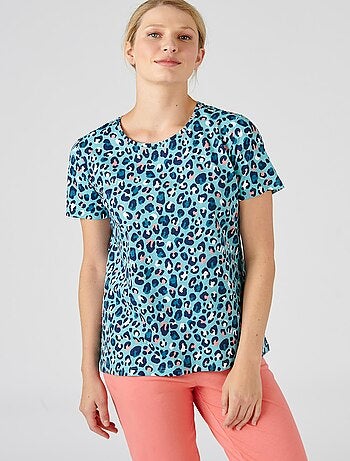 Tee-shirt de pyjama en pur coton peigné - Damart