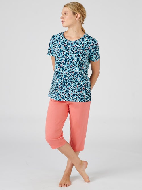 Tee-shirt de pyjama en pur coton peigné - Damart - Kiabi