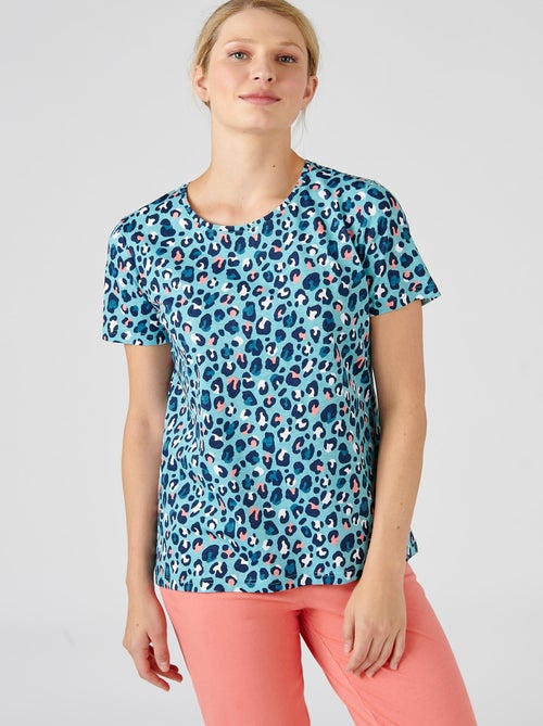 Tee-shirt de pyjama en pur coton peigné - Damart - Kiabi