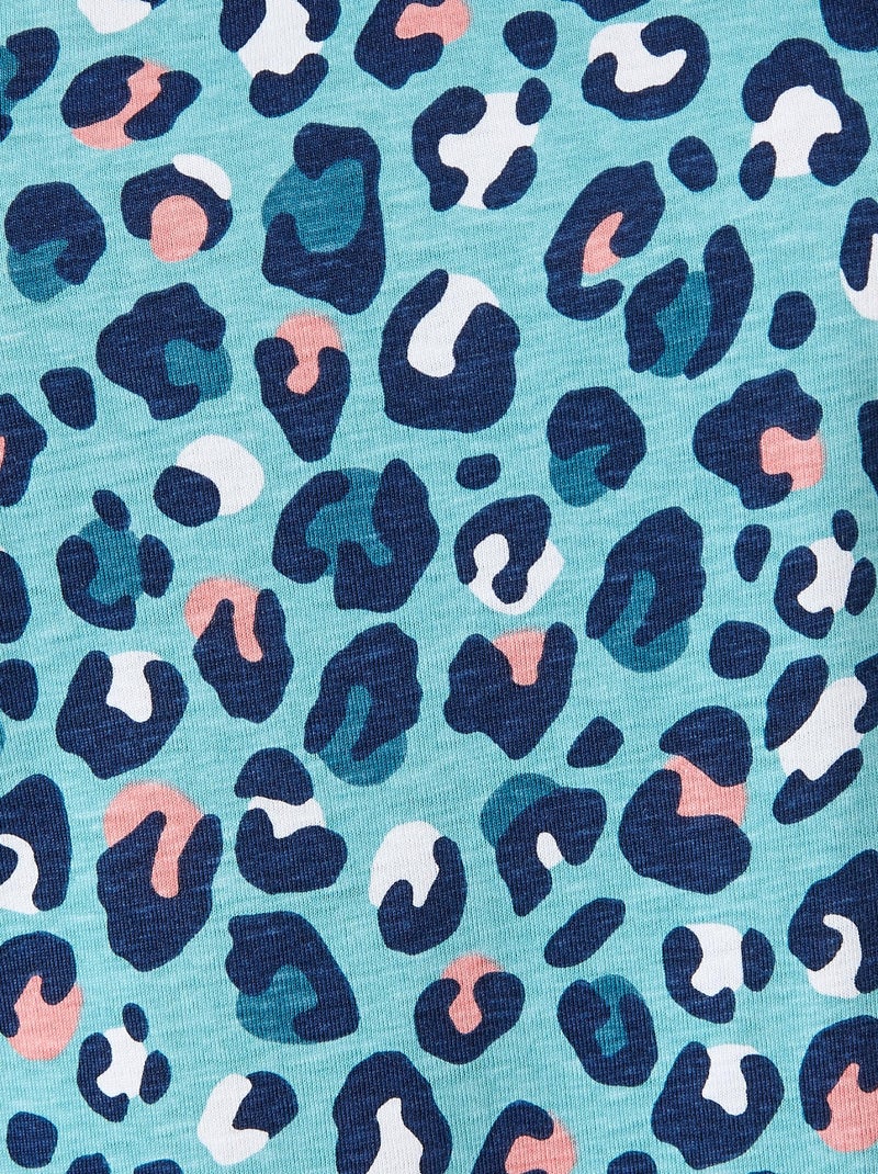 Tee-shirt de pyjama en pur coton peigné - Damart Bleu - Kiabi