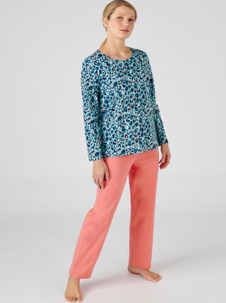 Tee-shirt de pyjama en pur coton peigné - Damart