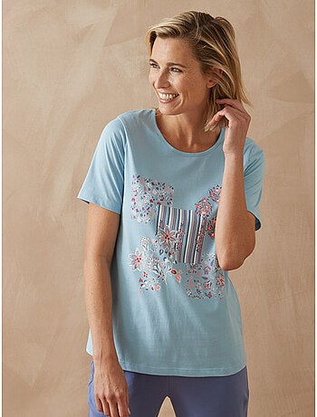 Tee-shirt de pyjama maille coton - DAXON