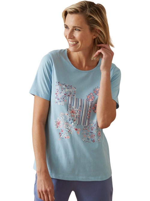 Tee-shirt de pyjama maille coton - DAXON - Kiabi