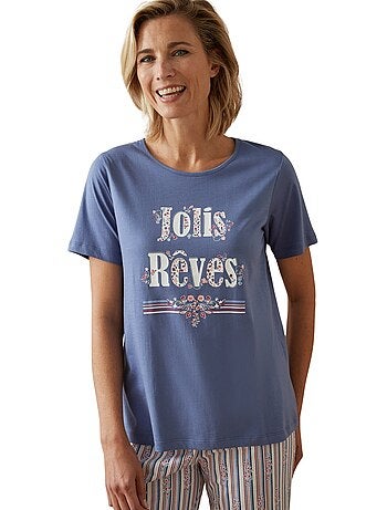 Tee-shirt de pyjama maille coton - DAXON
