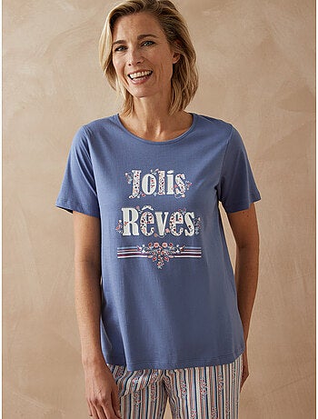 Tee-shirt de pyjama maille coton - DAXON