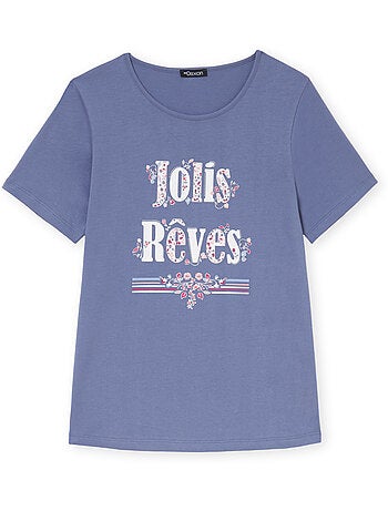 Tee-shirt de pyjama maille coton - DAXON
