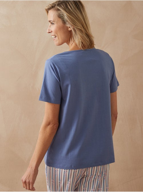 Tee-shirt de pyjama maille coton - DAXON - Kiabi