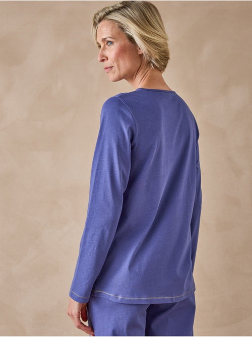 Tee-shirt de pyjama maille pur coton - DAXON - Kiabi