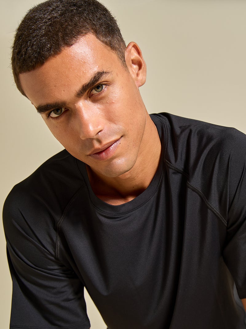 Tee-shirt de sport - (ekstract) Noir - Kiabi