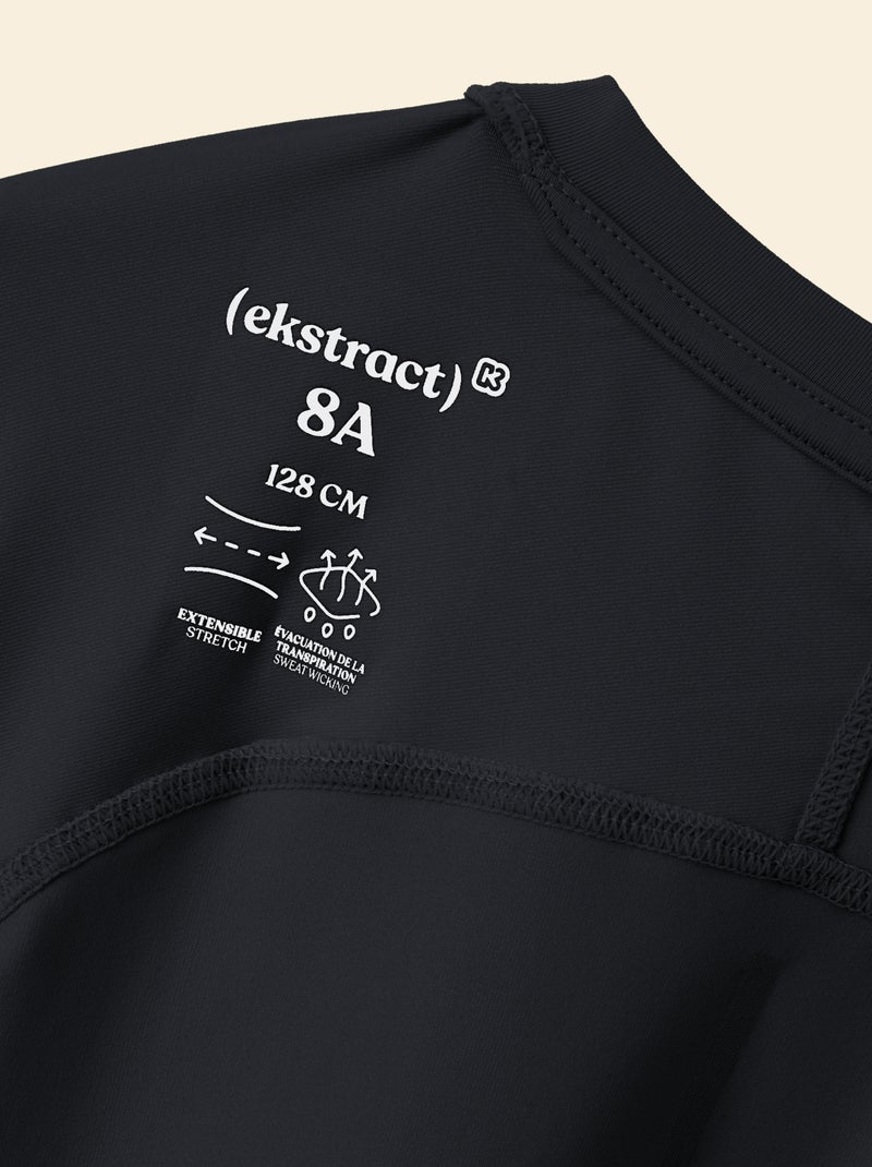 Tee-shirt de sport - (ekstract) Noir - Kiabi