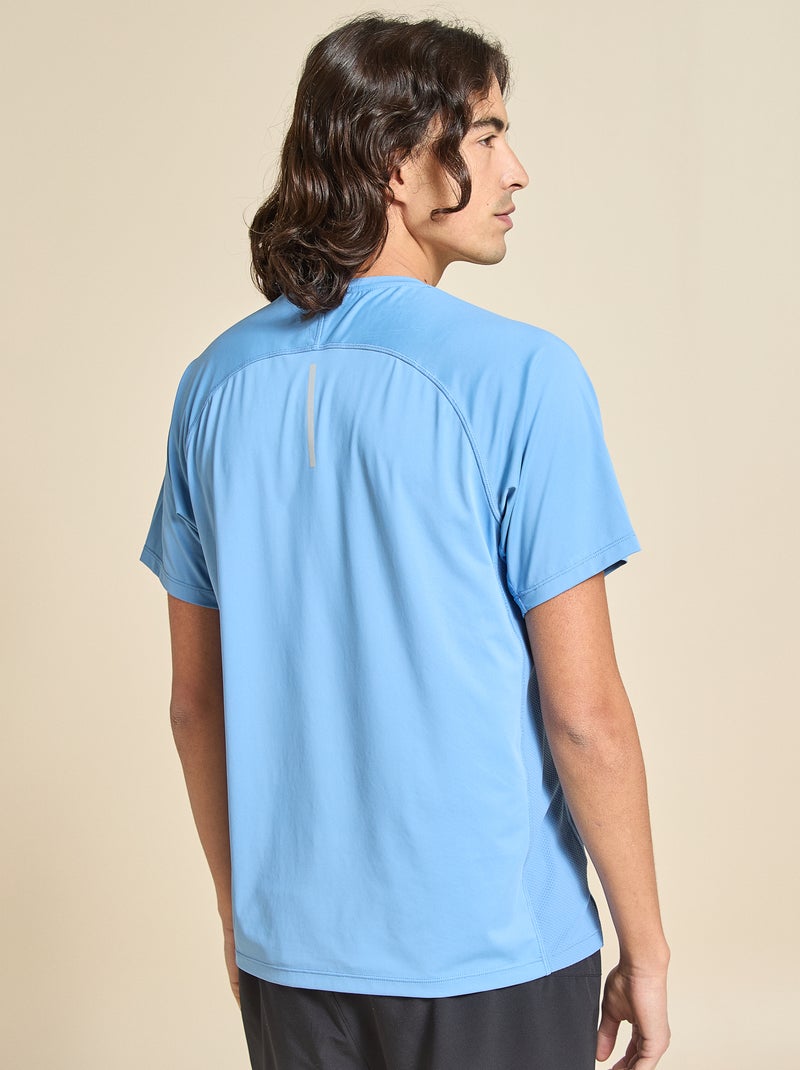 Tee-shirt de sport avec détail réfléchissant - (ekstract) Bleu - Kiabi
