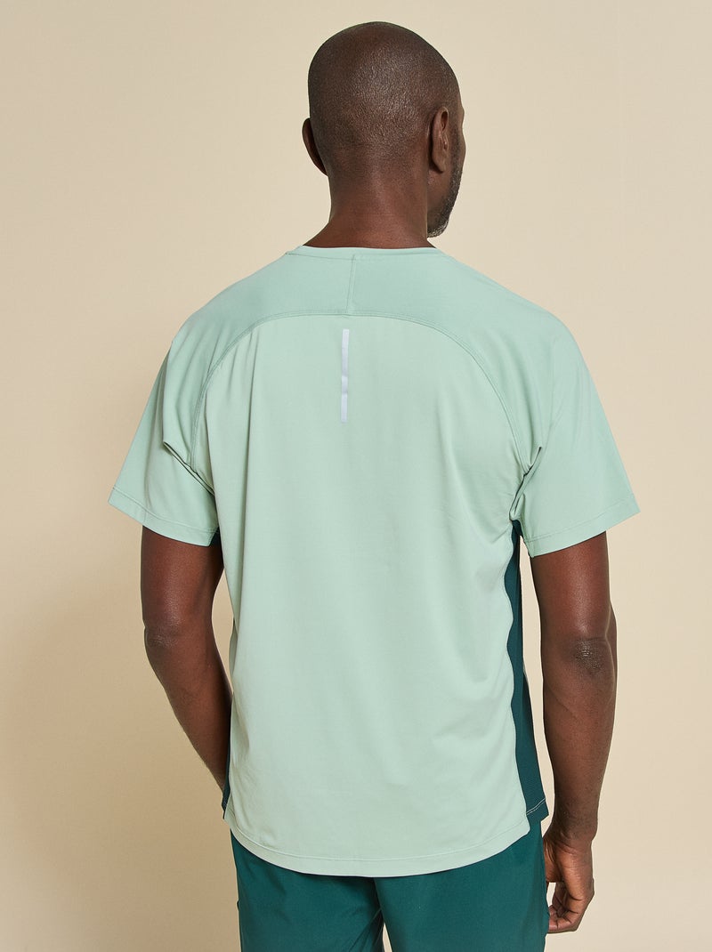 Tee-shirt de sport avec détail réfléchissant - (ekstract) Vert - Kiabi