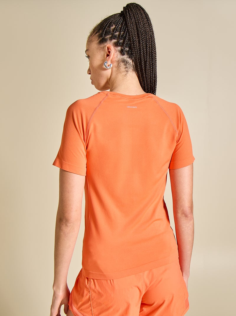 Tee-shirt de sport effet seconde peau - (ekstract) Orange - Kiabi