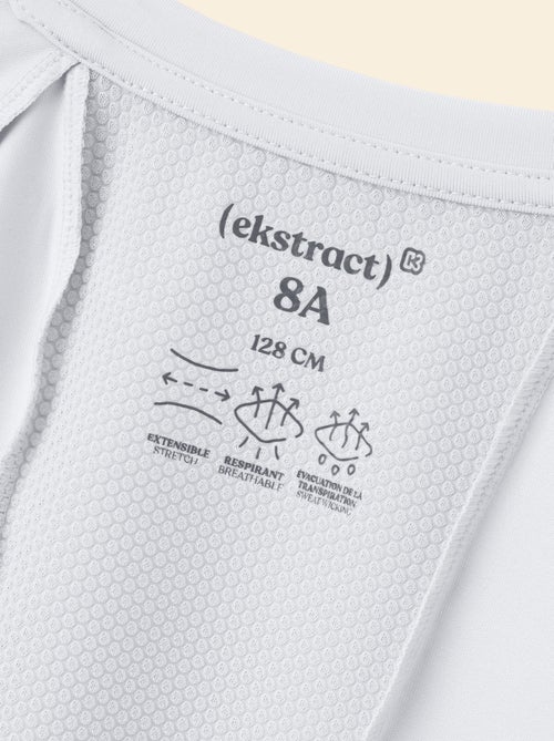 Tee-shirt de sport fluide manches courtes (Ekstract) - Kiabi Tee-shirt de sport fluide manches courtes (Ekstract) - Kiabi
