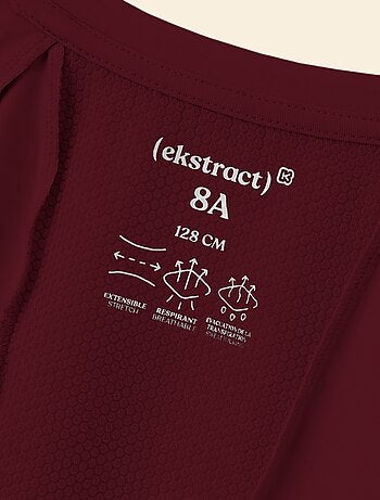 Ekstract - Tee-shirt de sport fluide manches courtes