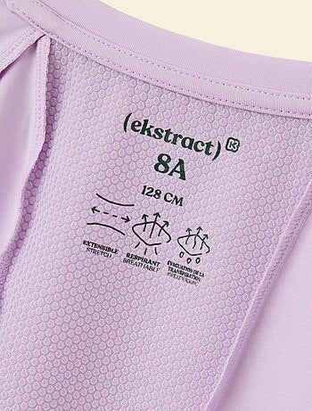 Ekstract - Tee-shirt de sport fluide manches courtes