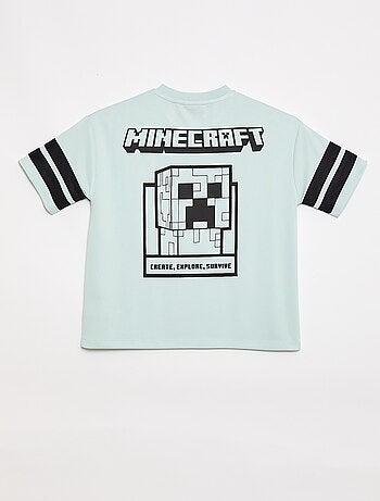 Tee-shirt de sport fluide 'Minecraft' à manches courtes