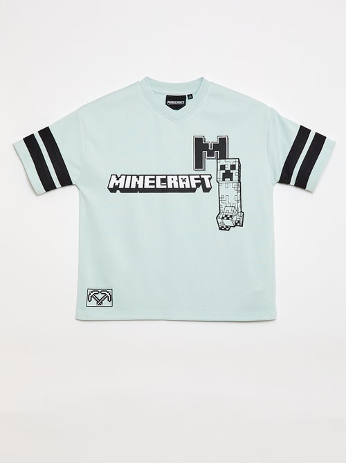 Tee-shirt de sport fluide 'Minecraft' à manches courtes - Kiabi Tee-shirt de sport fluide 'Minecraft' à manches courtes - Kiabi