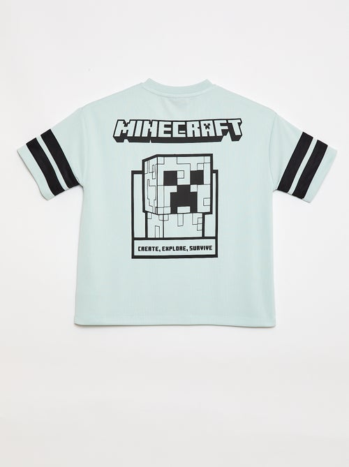 Tee-shirt de sport fluide 'Minecraft' à manches courtes - Kiabi Tee-shirt de sport fluide 'Minecraft' à manches courtes - Kiabi