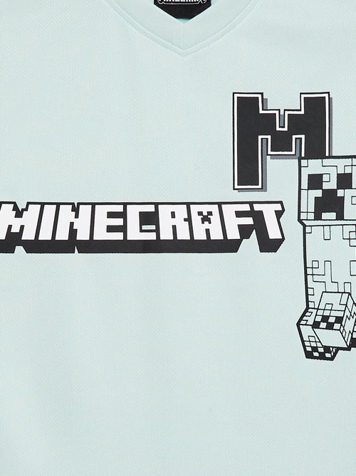 Tee-shirt de sport fluide 'Minecraft' à manches courtes - Kiabi Tee-shirt de sport fluide 'Minecraft' à manches courtes - Kiabi