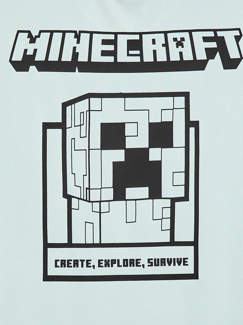 Tee-shirt de sport fluide 'Minecraft' à manches courtes - Kiabi Tee-shirt de sport fluide 'Minecraft' à manches courtes - Kiabi