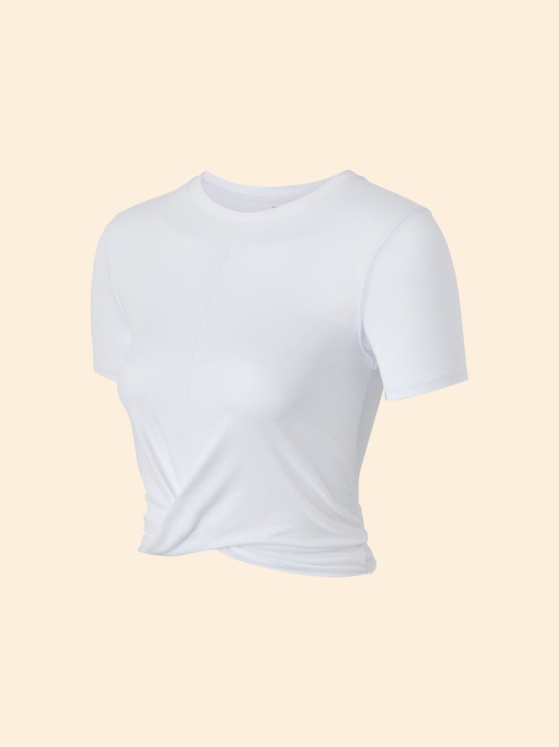 Tee-shirt de sport froncé - (ekstract) Blanc - Kiabi