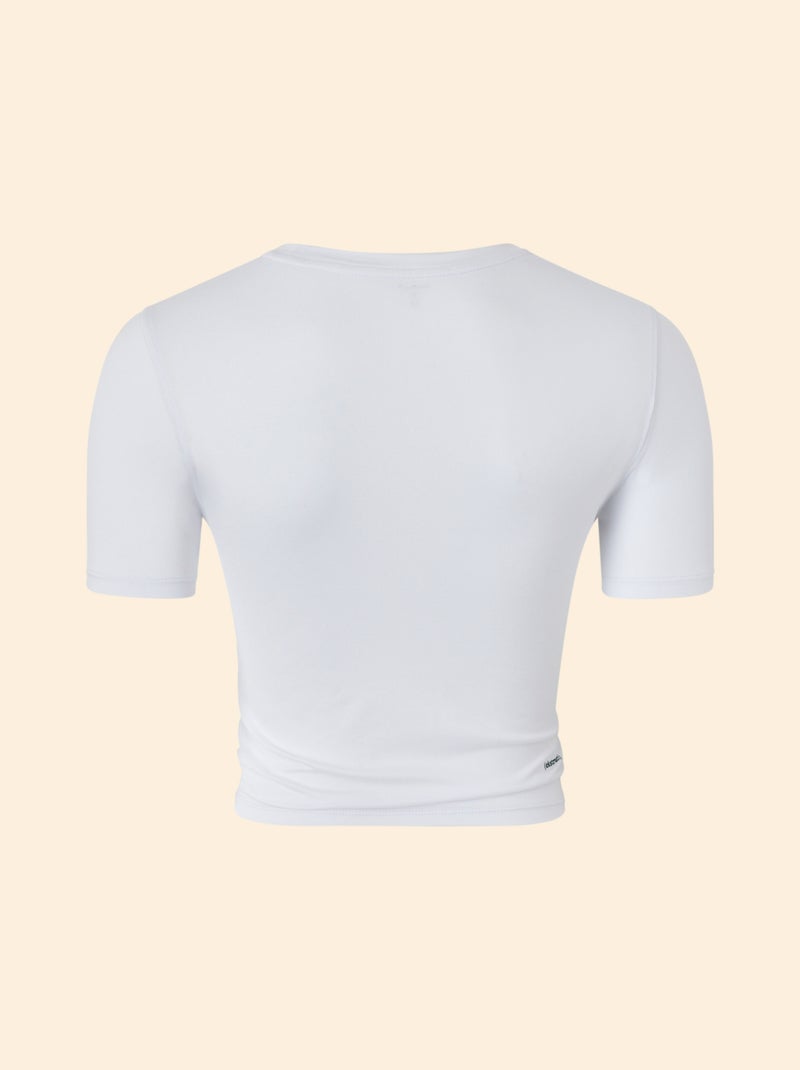 Tee-shirt de sport froncé - (ekstract) Blanc - Kiabi