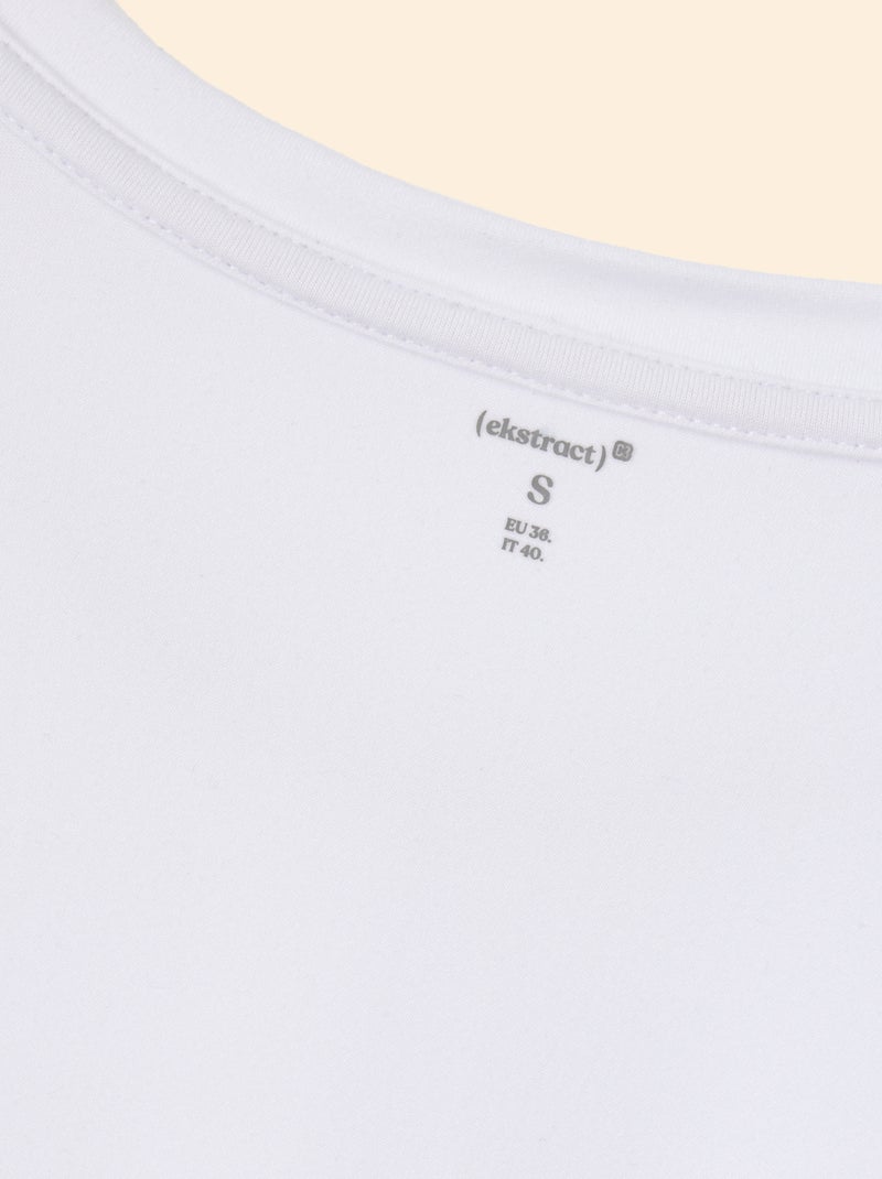 Tee-shirt de sport froncé - (ekstract) Blanc - Kiabi