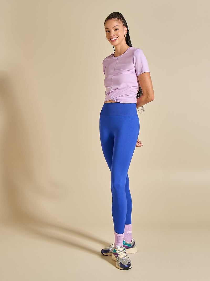 Tee-shirt de sport froncé - (ekstract) Violet - Kiabi