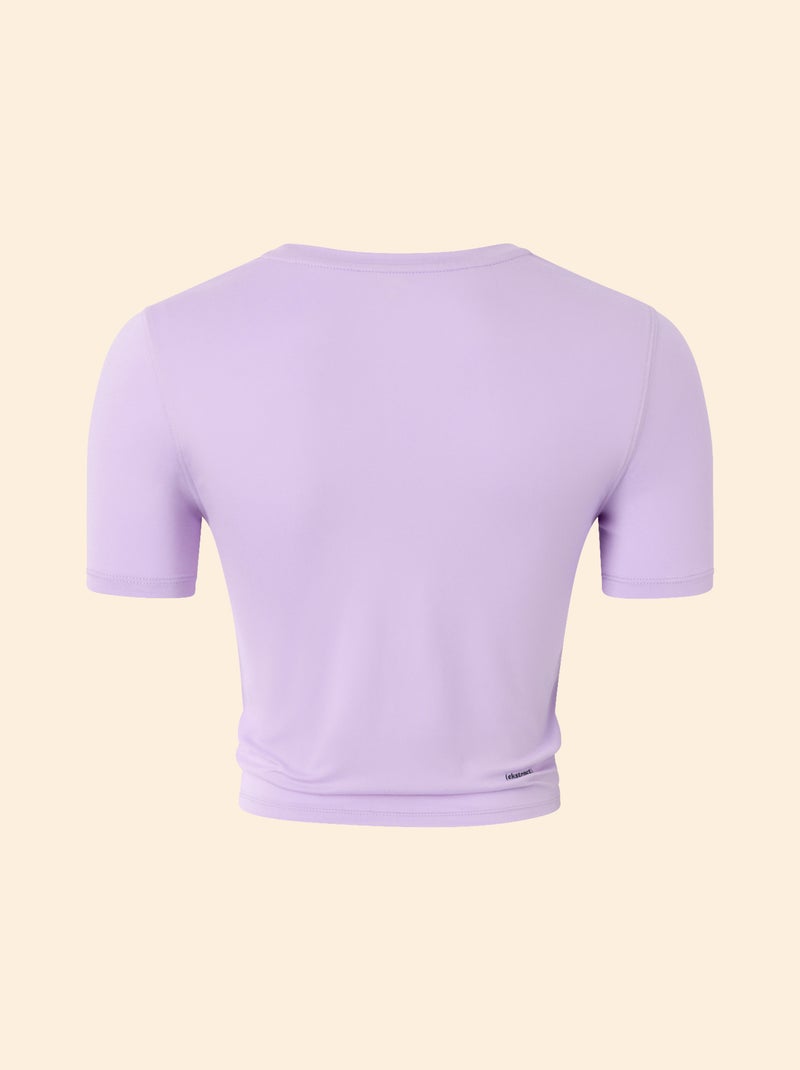 Tee-shirt de sport froncé - (ekstract) Violet - Kiabi