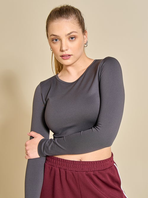 Tee-shirt de sport manches longues - (ekstract) - Kiabi Tee-shirt de sport manches longues - (ekstract) - Kiabi