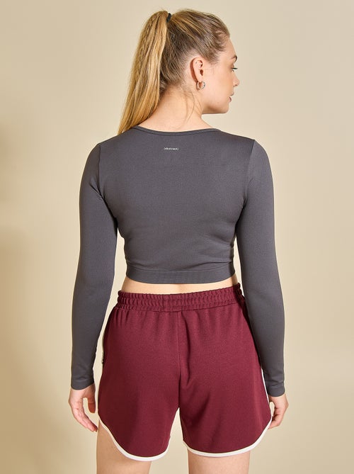 Tee-shirt de sport manches longues - (ekstract) - Kiabi Tee-shirt de sport manches longues - (ekstract) - Kiabi