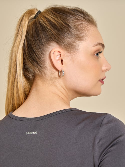 Tee-shirt de sport manches longues - (ekstract) - Kiabi Tee-shirt de sport manches longues - (ekstract) - Kiabi