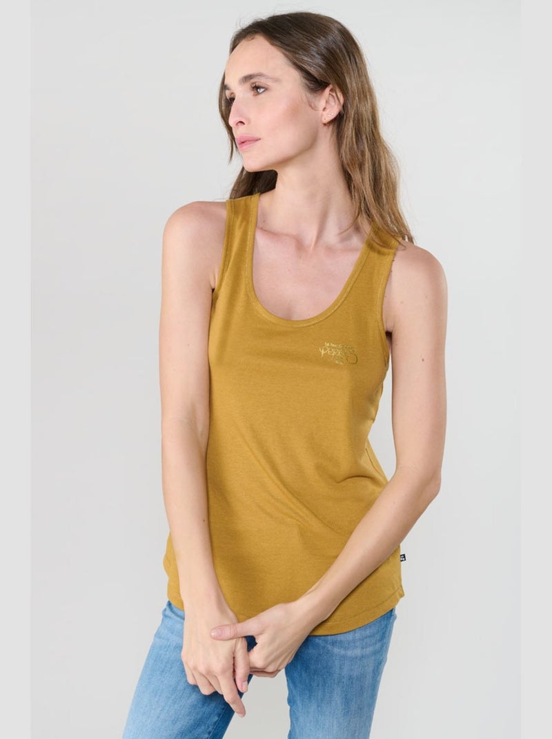 Tee-Shirt DEBSMALL 'Le Temps Des Cerises' Jaune - Kiabi