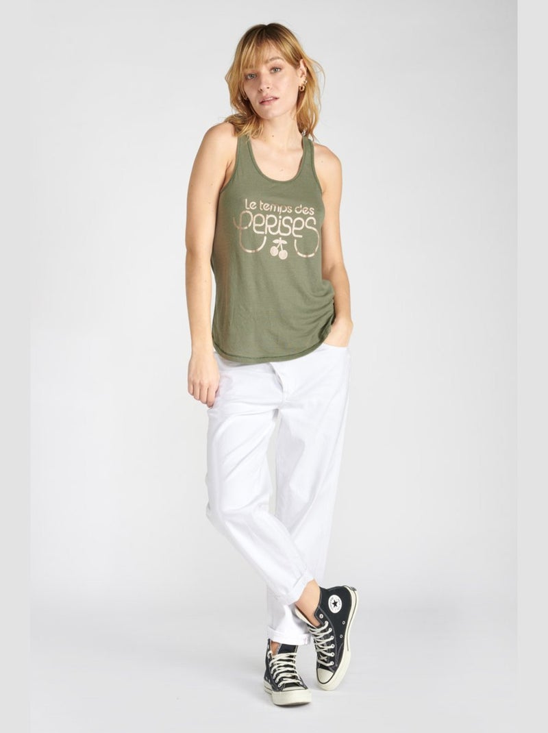Tee-Shirt DEBTRAME 'Le Temps Des Cerises' Vert - Kiabi