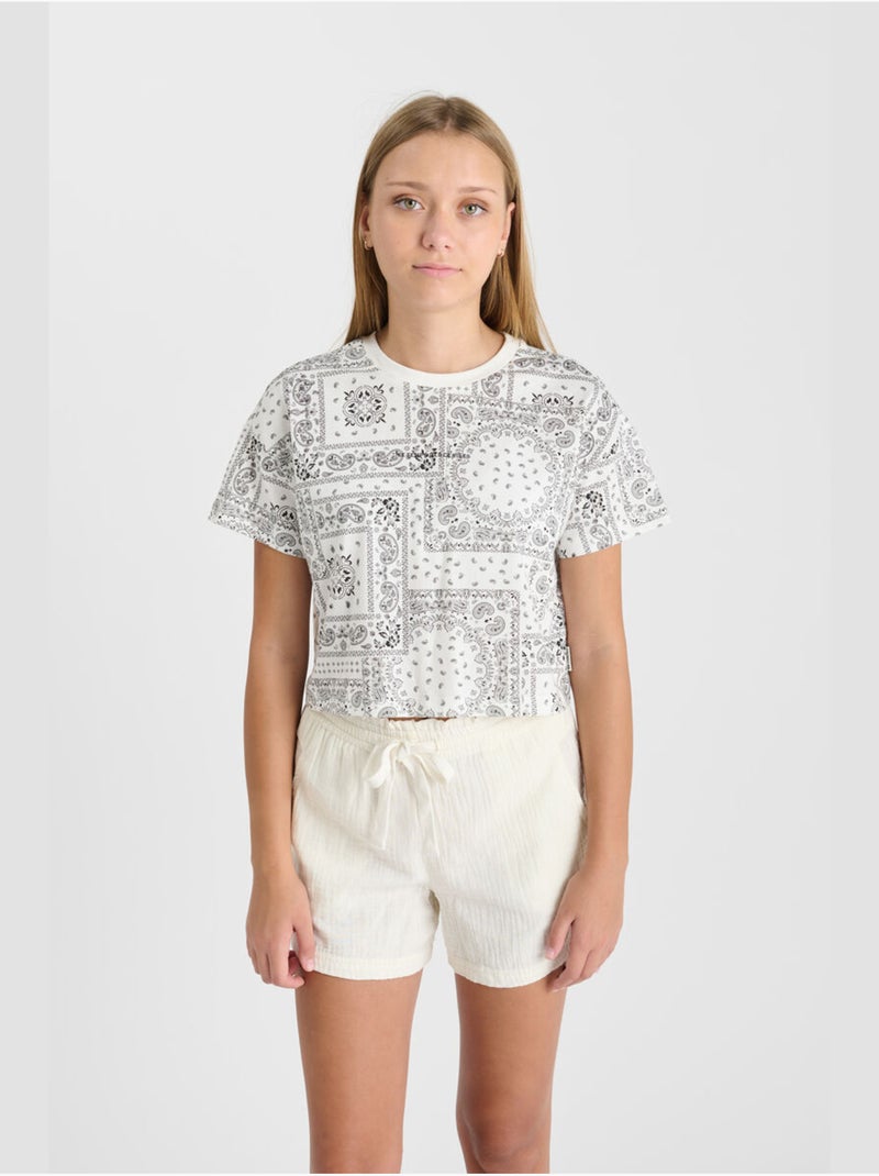 Tee-shirt delugi 'le temps des cerises' Blanc - Kiabi