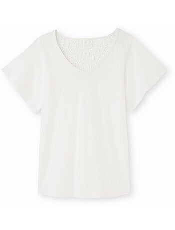 Tee-shirt dentelle au dos - DAXON