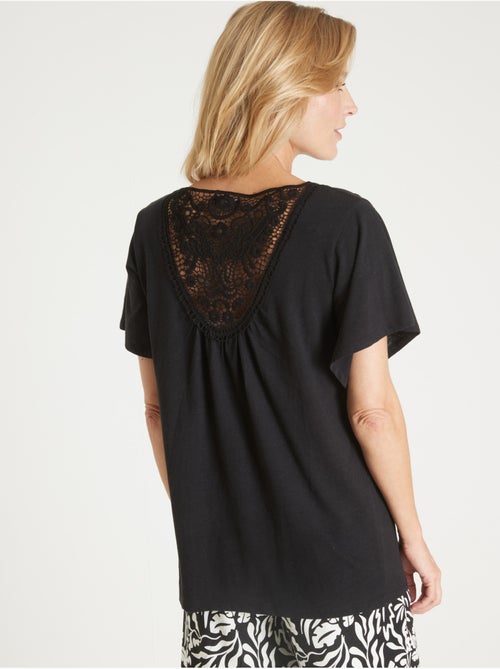 Tee-shirt dentelle au dos - DAXON - Kiabi