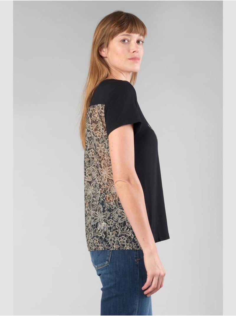 Tee-Shirt DERAY 'Le Temps Des Cerises' Noir - Kiabi