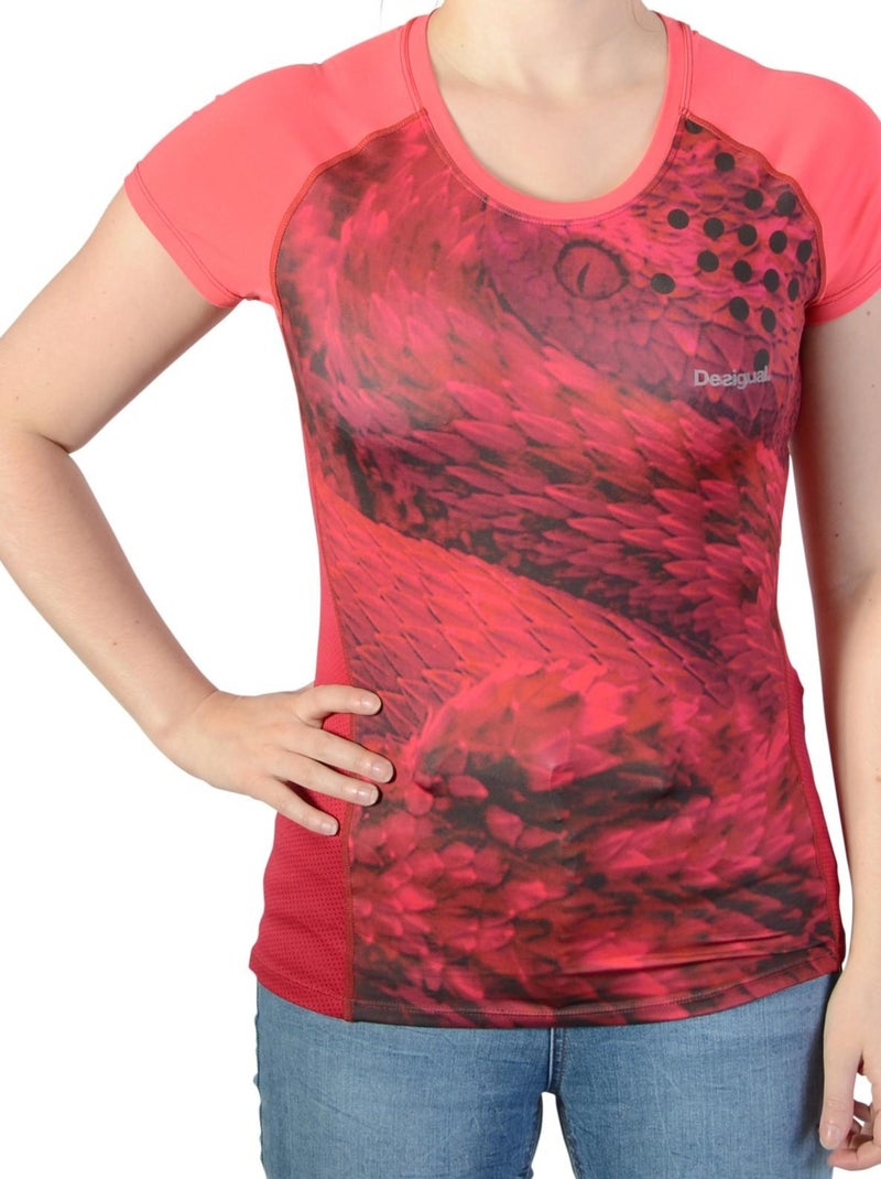 Tee Shirt Desigual Purpura Rouge - Kiabi