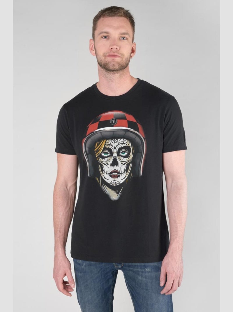 Tee-Shirt DIAROV 'Le Temps Des Cerises' Noir - Kiabi