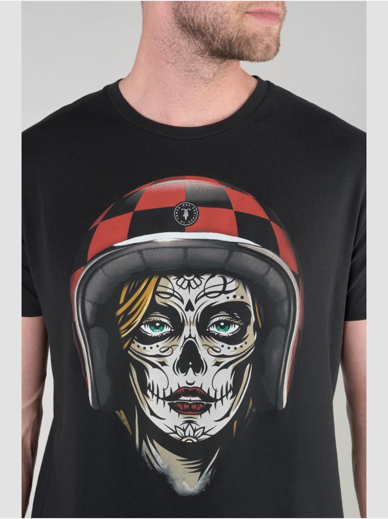 Tee-Shirt DIAROV 'Le Temps Des Cerises' Noir - Kiabi