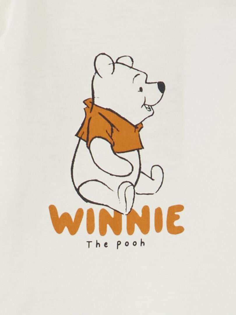 Tee-shirt 'Disney' à manches longues Blanc 'Winnie' - Kiabi