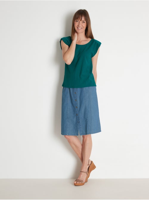 Tee-shirt dos fantaisie - DAXON - Kiabi