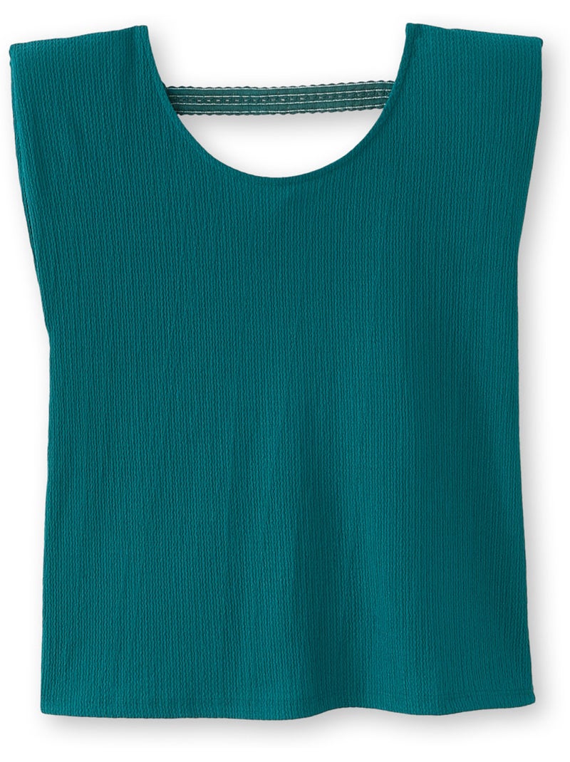 Tee-shirt dos fantaisie - DAXON Vert - Kiabi