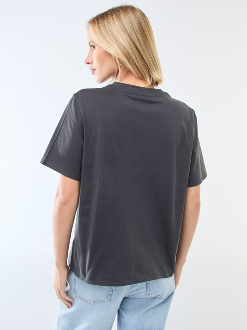 Tee-shirt droite imprimé 'Stitch' - Kiabi