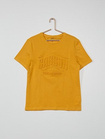 Tee-shirt éco-conçu avec inscription embossée